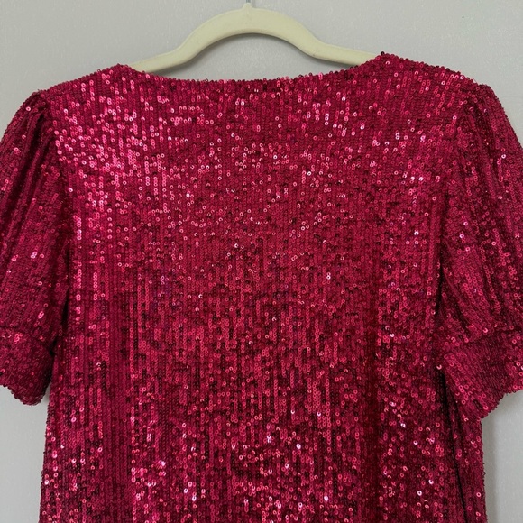 Cable & Gauge Women's Sparkling Pink Mini Dress - Picture 7 of 10
